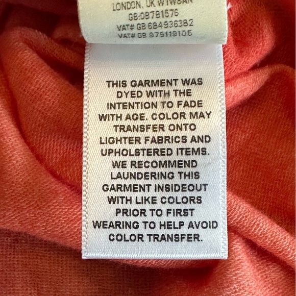 Free People | We The Free Long Beach Long Sleeve Tee in Coral, NWT, Size XS - Picture 5 of 7